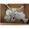 Image 3 : New Chambery Chandelier Antiqued White Finish with Silk Shades 
