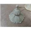 Image 4 : New Chambery Chandelier Antiqued White Finish with Silk Shades 