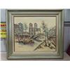 Image 1 : Framed Painting on Canvas 32'' x 28'' 