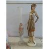 Image 2 : Knick Knacks: Vases, Ceramic Cats, Cows, Flowers in Basket & More