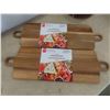 Image 2 : 2 New Acacia Serving Boards, 4 Toscano Wine Glasses, 3 Piece Canister