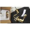 Image 2 : 4 Polished Brass Right Handed Door Handles
