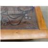Image 5 : Ducks Unlimited Unique Oak Coffee Table with Glass Top Displaying