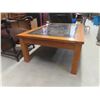 Image 8 : Ducks Unlimited Unique Oak Coffee Table with Glass Top Displaying