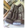 Image 3 : Leather/Leather-Style Power Reclining Couch 78'' 