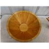 Image 3 : Wood Salad Bowl 16'' Diameter x 8'' Deep with Tripod Stand