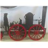 Image 2 : Metal Wall Art Steam Train 40'' x 17''