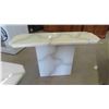 Image 2 : 3 Piece Marble Style Coffee Table 16'' x 36'' x 36'' , End 