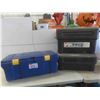 Image 1 : 3 Totes with Lids 70L , 58.6L & 24'' x 17'' x 16 1/2'' 