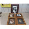 Image 1 : 4 Wood Framed Pictures of Collies - Largest is 14'' x 17''