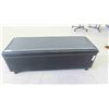 Image 1 : Ottoman with Hinged Top for Storage 16'' x 32'' x 17''