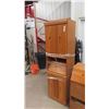 Image 10 : Modern Oak Headboard 60'' Wide , 2 Tower Night 
