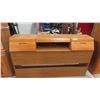 Image 2 : Modern Oak Headboard 60'' Wide , 2 Tower Night 