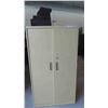 Image 1 : 2 Door Metal Cabinet No Shelves 65'' x 36'' x 18'' 