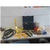 Image 1 : Plastic Tool Box with Tools: 1/2'' Ratchet, Hammer, Endura 