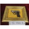 Image 1 : Framed Replica Walters Model PPK/S Cal. 9mm Approx. 7'' x 5 3/4'' 