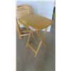 Image 2 : 4 TV Tables , Wood Stand