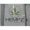 Image 2 : Metal Sign with Flange and Various Advertising; Hempz