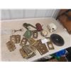 Image 1 : Antique Brass Style Electrical Covers, Military Gun Sling, Saw Blade,