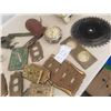 Image 2 : Antique Brass Style Electrical Covers, Military Gun Sling, Saw Blade,