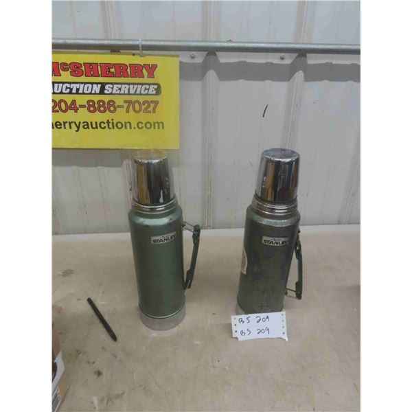2 Stanley Metal Thermos