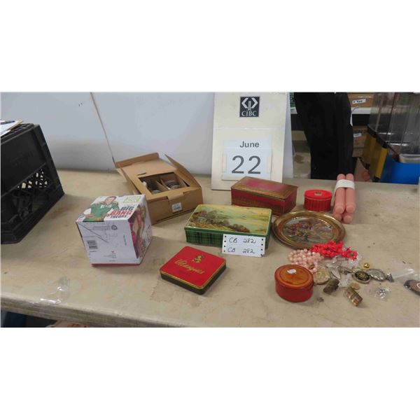 New Trivia Box Game , CIBC Forever Calender, New Tapered Candles, 