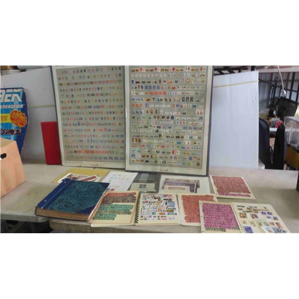 Stamp Collection, 2 Poster Boards 'Reflections of Canada' 1851-1951 & 