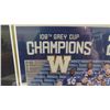 Image 3 : Winnipeg Blue Bomber 2021 Framed Grey Cup Champions 21 1/2'' x 16'' , 