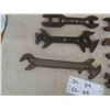 Image 3 : 8 Old Labelled Wrenches: Rock Island, Deere, Iron Age, Sheldon Axle, 