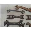 Image 4 : 8 Old Labelled Wrenches: Rock Island, Deere, Iron Age, Sheldon Axle, 