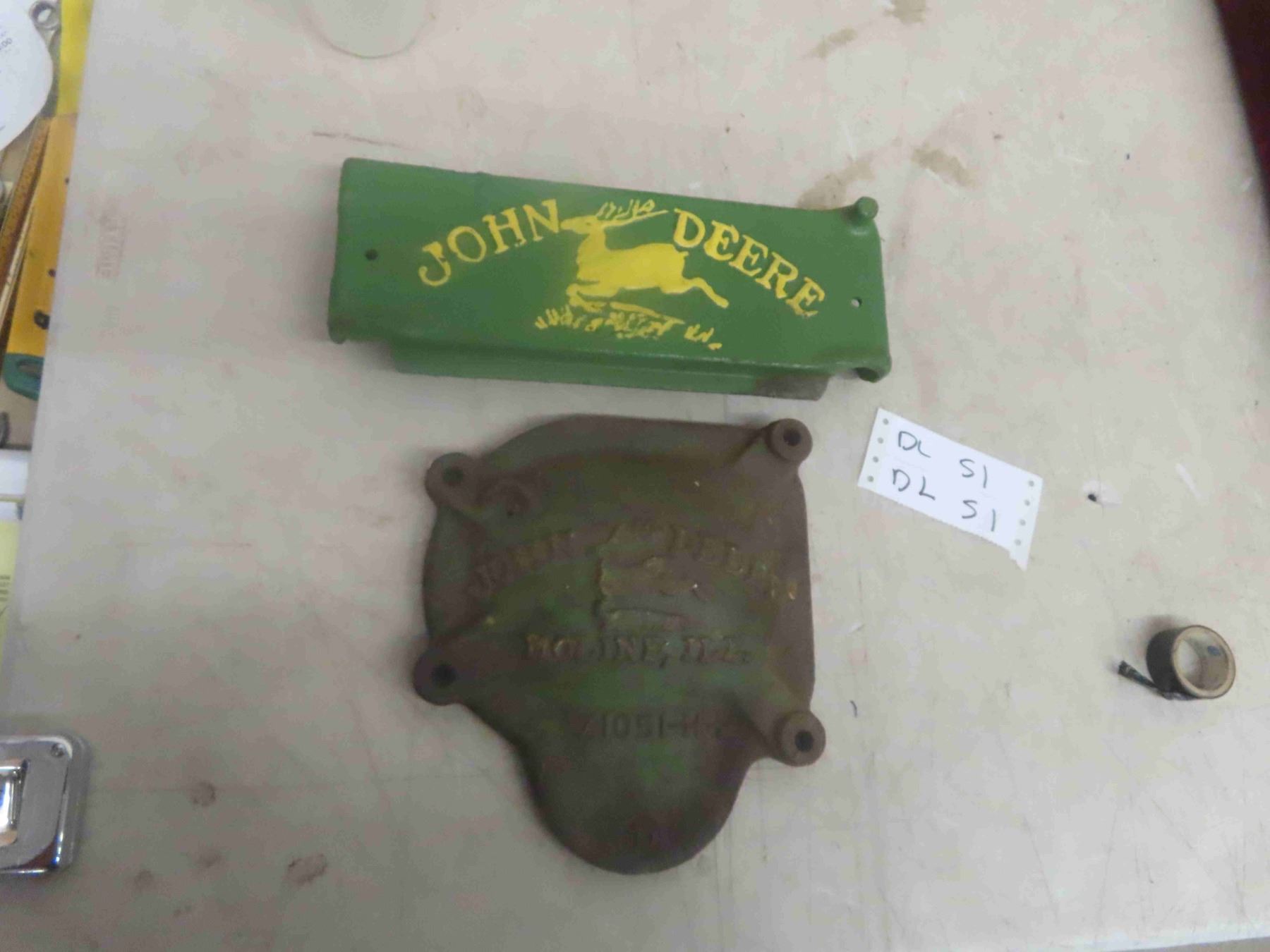 John Deere Cast Implement Tool Box Lid 12'' x 4 1/2'' , John Deere ...