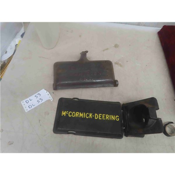 2 McCormick Cast Tool Box Lids