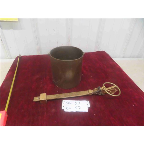 Fairbanks 2 Qt Grain Elevator Scale All Brass