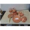 Image 1 : Copperware : Clock, Tea Pots, Plate, Cake Pans Molds, Cups 
