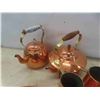 Image 4 : Copperware : Clock, Tea Pots, Plate, Cake Pans Molds, Cups 