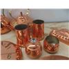 Image 5 : Copperware : Clock, Tea Pots, Plate, Cake Pans Molds, Cups 