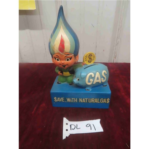 Natural Gas Wobble Head Bank - Damaged, Cracked Head 