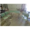 Image 1 : Retro Chrome Leg Table 30'' x 52'' x 30'' and 4 Chairs 