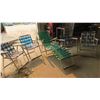 Image 1 : Vintage Lawn Chairs: 4 Chairs, 1 Lounger