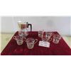 Image 1 : Vintage 7 Piece Gold Greek Key Turquoise Pine Cone Pattern Set 