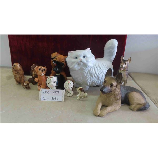 Dog and Cat Figurines