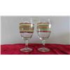 Image 7 : 3 Dairy Queen Tall Glasses, 6 Fiesta Striped Glasses 