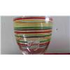 Image 9 : 3 Dairy Queen Tall Glasses, 6 Fiesta Striped Glasses 
