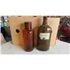 Image 5 : 8 Vintage Bottles: Javex, Turpentine, Plus