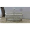 Image 2 : 9 Piece Milk Glass Spice Jars with Metal Rack