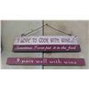 Image 5 : Wall Plaque Slogan Signs, Metal Rooster, Vintage Harvest Gold Breadbox