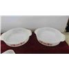 Image 3 : Fire King Mixing Bowls, Refrigerator Dishes, Bakeware, 4 Milk Glasses 