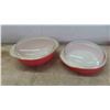 Image 3 : Vintage 16 Piece Pink Pyrex Dishes: Casserole, Bowls, Pie Platter & More