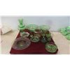 Image 1 : Green Glassware Some Are Uranium Glass 