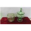 Image 5 : Green Glassware Some Are Uranium Glass 
